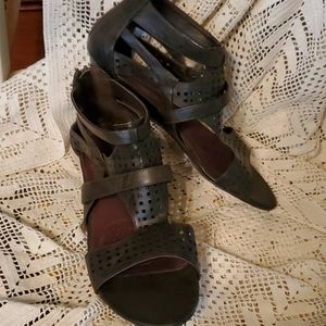 Brown boho sandals